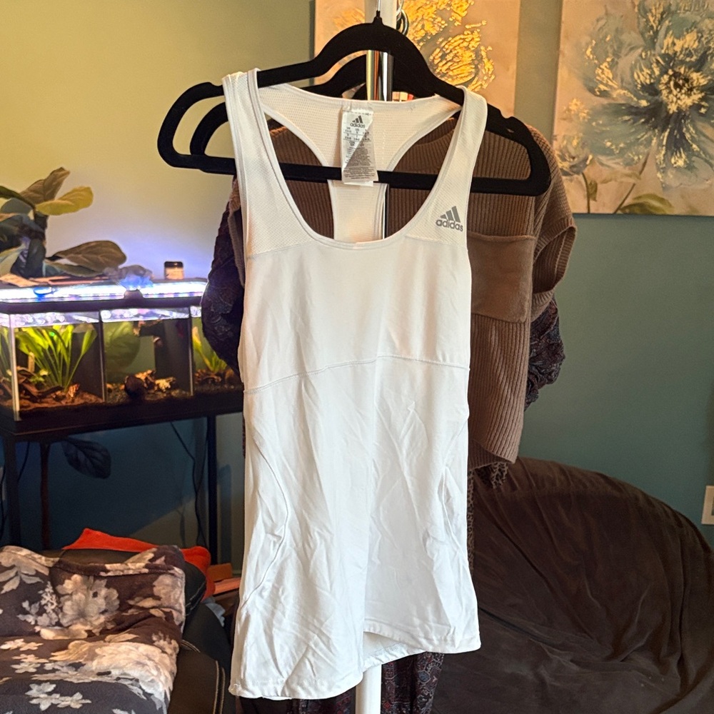 Adidas Women's White Tank Top